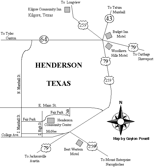 Map and directions to Henderson Community Center. Henderson, TX (Rusk County 